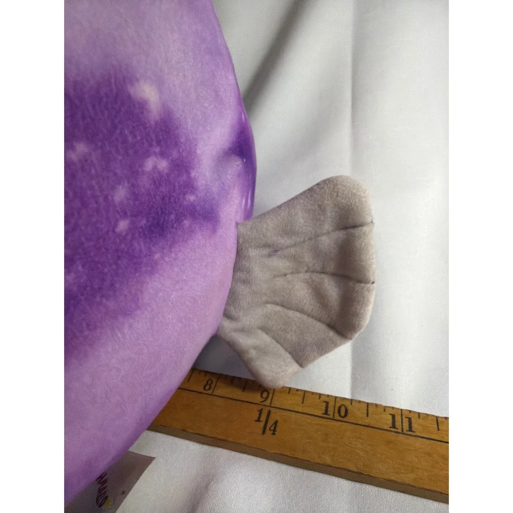 Squishmallows Easton Angler Fish Plush Kids 12 Inch Purple Galaxy Sea Life Toy